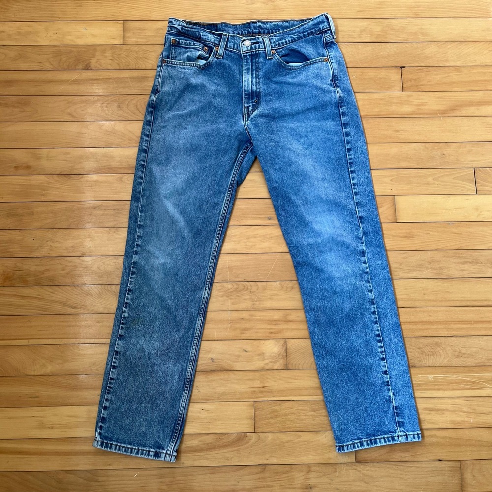 Levis 511 Slim Fit Jeans Mens 32x30 Medium Wash Blue Denim Straight Leg 511-0217